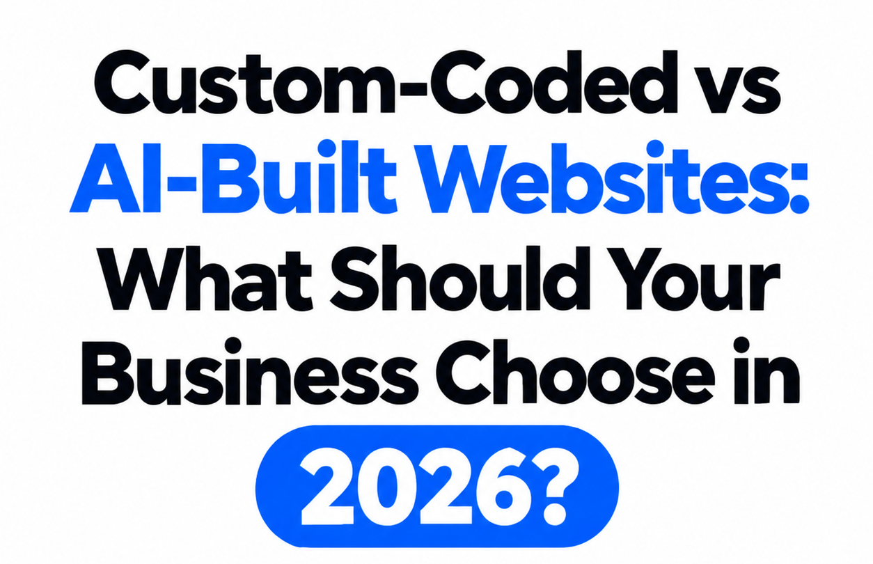 Custom-coded vs AI websites comparison in 2026