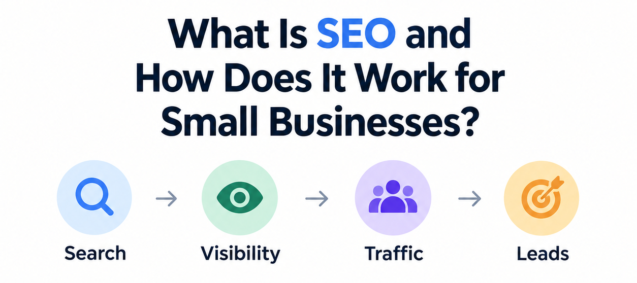 How SEO works for small businesses to increase visibility traffic and leads
