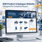 B2B product catalogue website design for industrial products and technical specifications